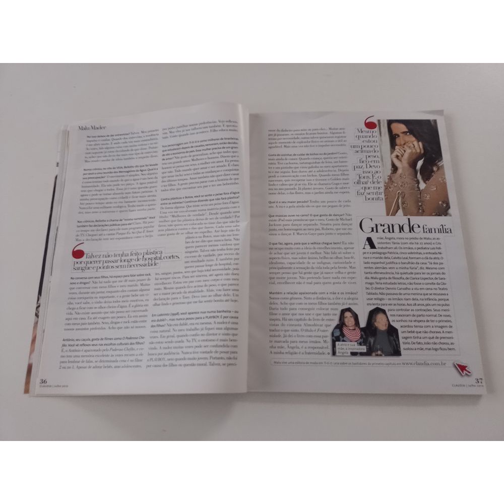 Revista Claudia 586 Malu Mader P861 | Shopee Brasil Revista Claudia 586 Malu Mader P861 | Shopee Brasil