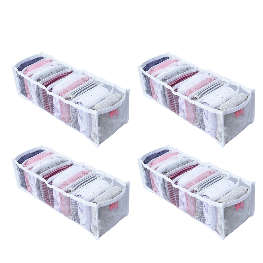 4 Organizadores De Gaveta Colmeia Calcinha/Cueca