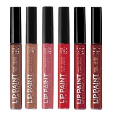 batom líquido lip paint semi matte hidratante avon em Promoção na