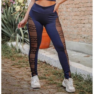 Calça legging cheap com renda