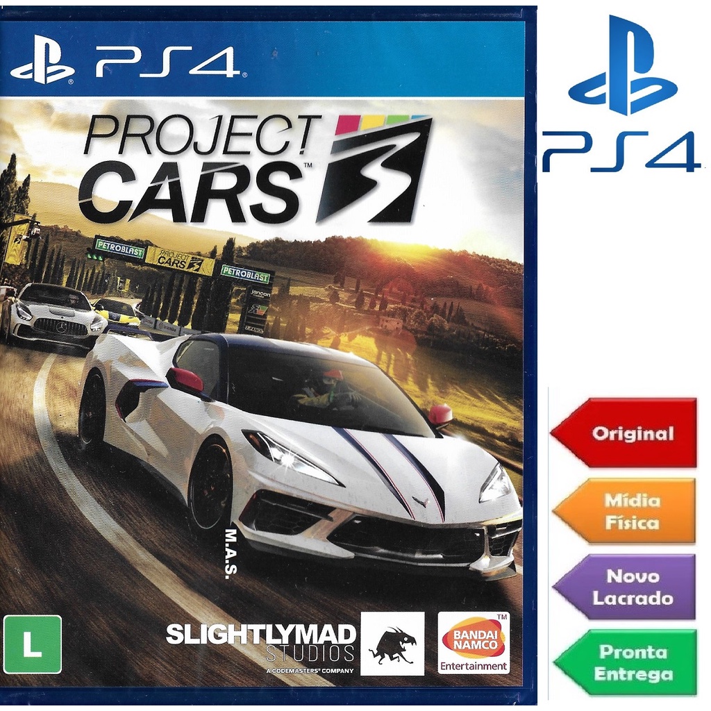 Project Cars 3 - PS4 - NOVO E LACRADO!