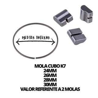 Mola Anel Para Cubo De Bicicletas K7 freehub - 24mm 26mm 28mm 30mm mtb e bmx