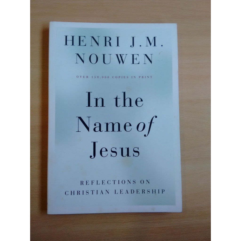 Livro In The Name Of Jesus Henri Nouwen 005r Shopee