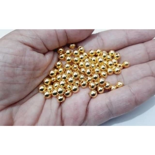 Miçanga Bola bolinha ouro 5mm dourada - 300 unidades