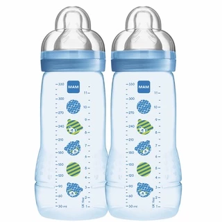 kit Mamadeira Easy Active 330ml Azul MAM