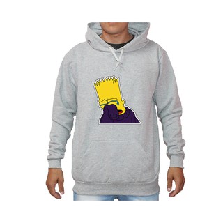 Moletom Canguru Unissex Blusa Bart Simpsons Triste (, P) em