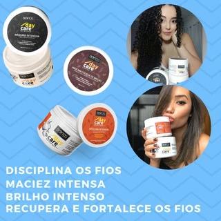 Kit Cronograma Capilar - 3 Máscaras Capilar - Hidratação + Nutrição + Reconstrução - Biofios Profissional