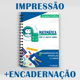 Apostila com Encadernação Colorida - Impressão com 500 páginas