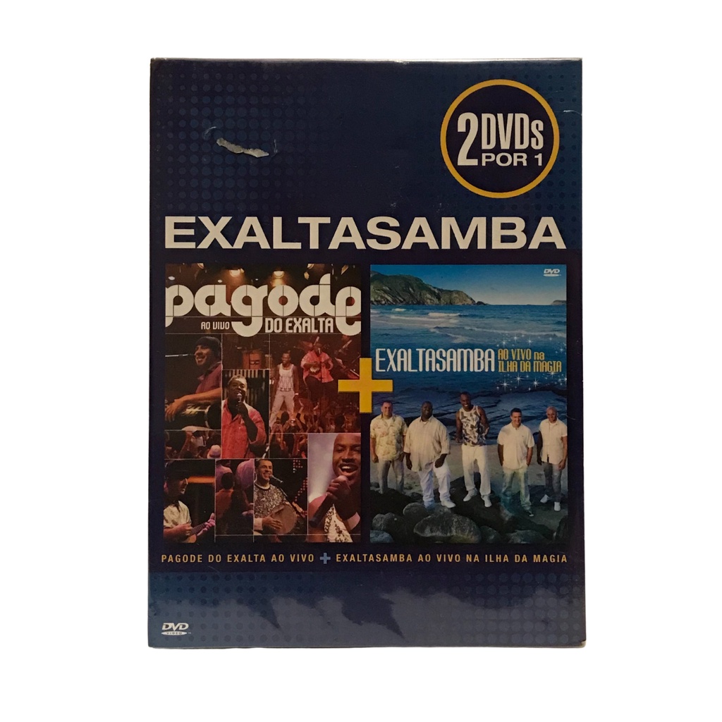 DVD EXALTASAMBA 02 DVDS POR 01 PAGODE DO EXALTASAMBA AO VIVO / AO