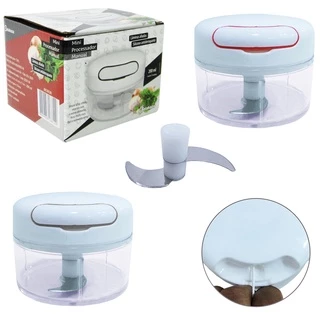 Mini Processador de Alimentos Manual, Triturador, Picador E Cortador De Temperos Com 2 Lâminas Cozinha