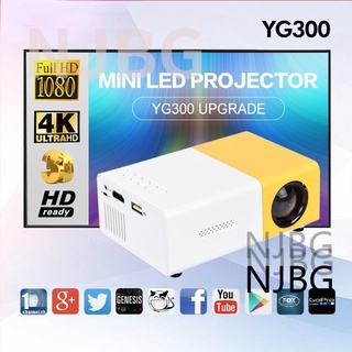 0919 Yg300 Mini Projetor LED Yg300 Versão Atualizada 600 Lumen 320x240P Compatível Com HDMI USB Audio Home Media Player Beamer
