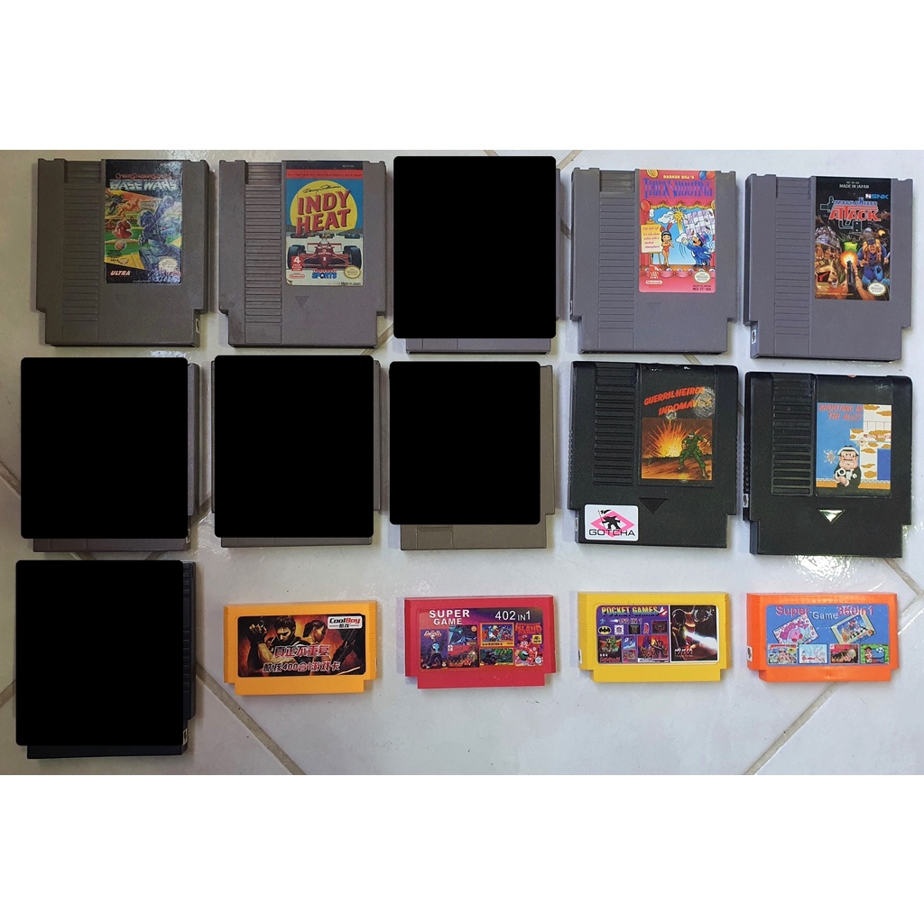 Invólucro de cartucho de console de jogos para NES, caixa de