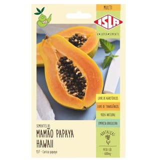 Sementes De Mamão Papaya Hawaii Sem Agrotóxicos - Isla