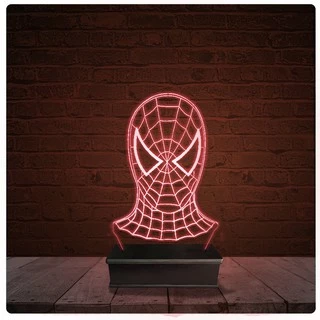 Abajur Luminária Acrílico Led - Homem Aranha 2