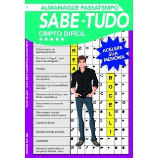 Almanaque Passatempo - Nível Cripto Difícil