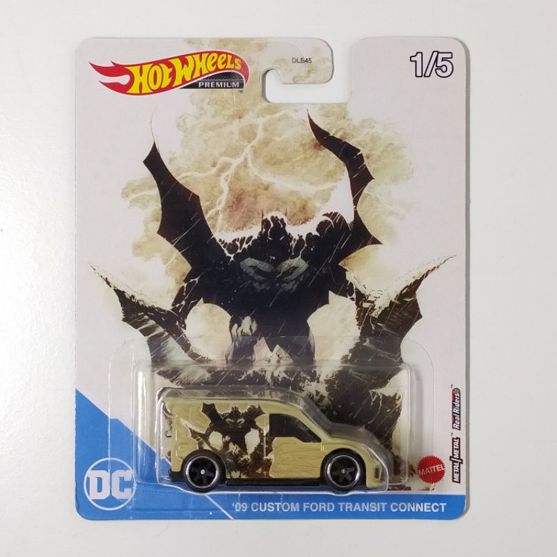 Hot Wheels 1/64 Batman Custom Ford Transit Connect - Loose, Neuf, Couleur Beige