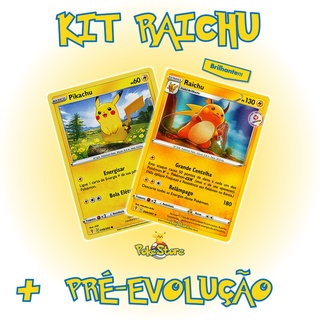 Carta Pokémon Pikachu ou Raichu Diversos Modelos Escolha Pronta