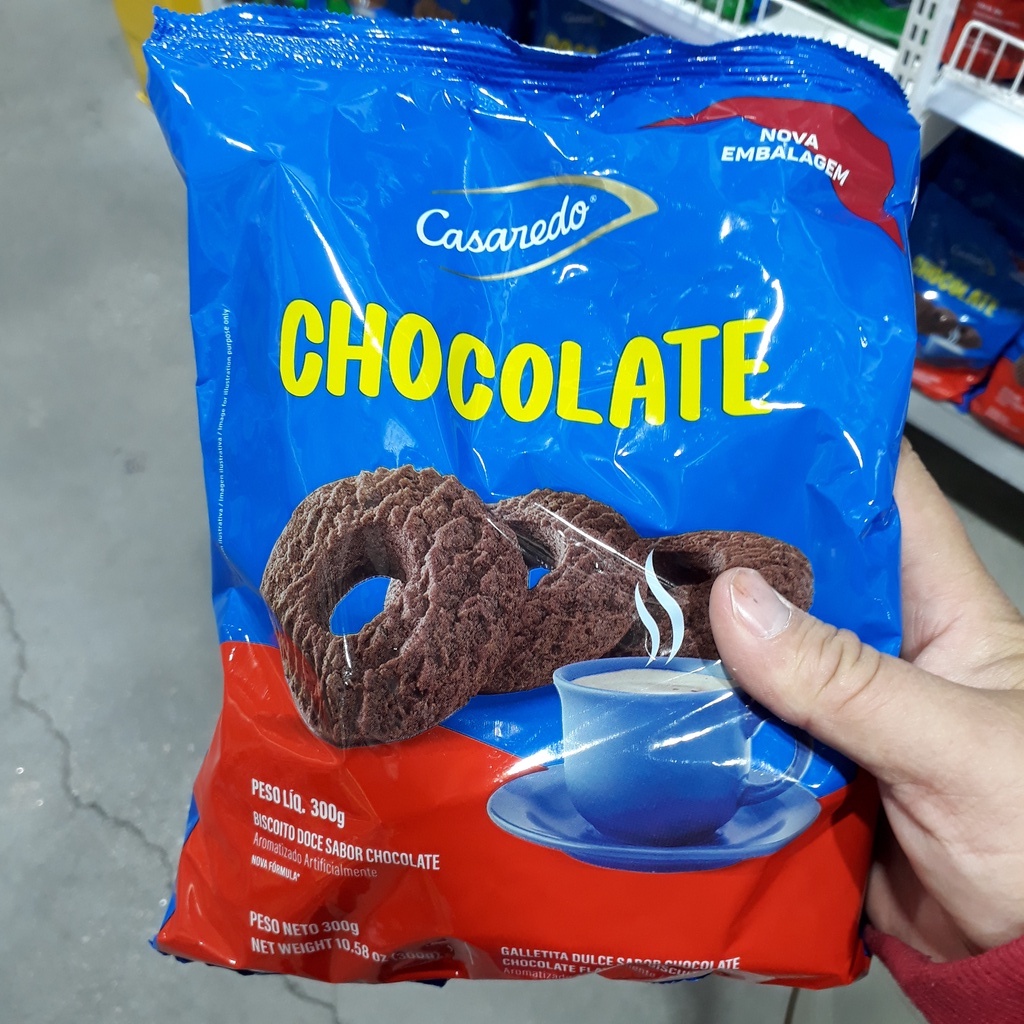 Biscoito rosquinha chocolate 300g casaredo imperdível