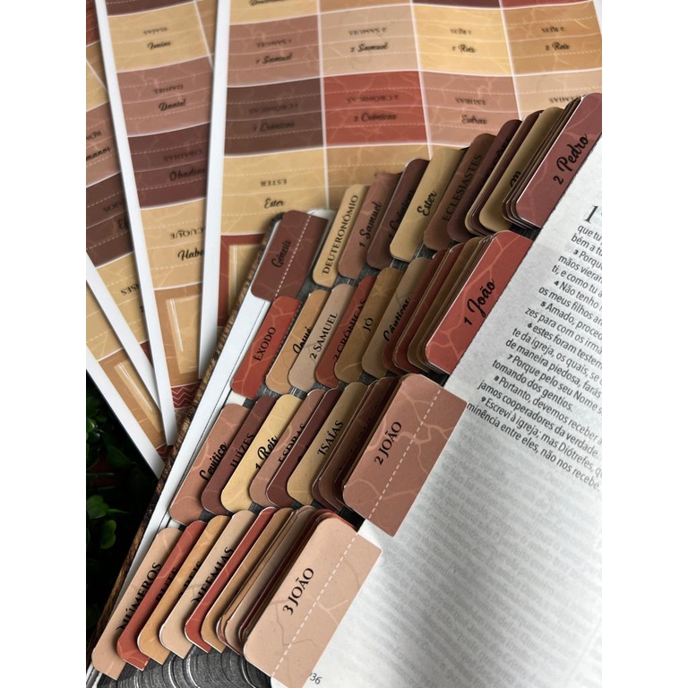 Abas Adesivas Para Bíblia Marcador Índice