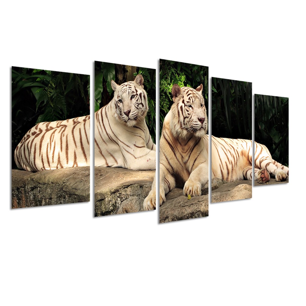 Quadros Decorativos Tigre e Palavras Significados Kit 2 peças 30x40cmFrases  e significado