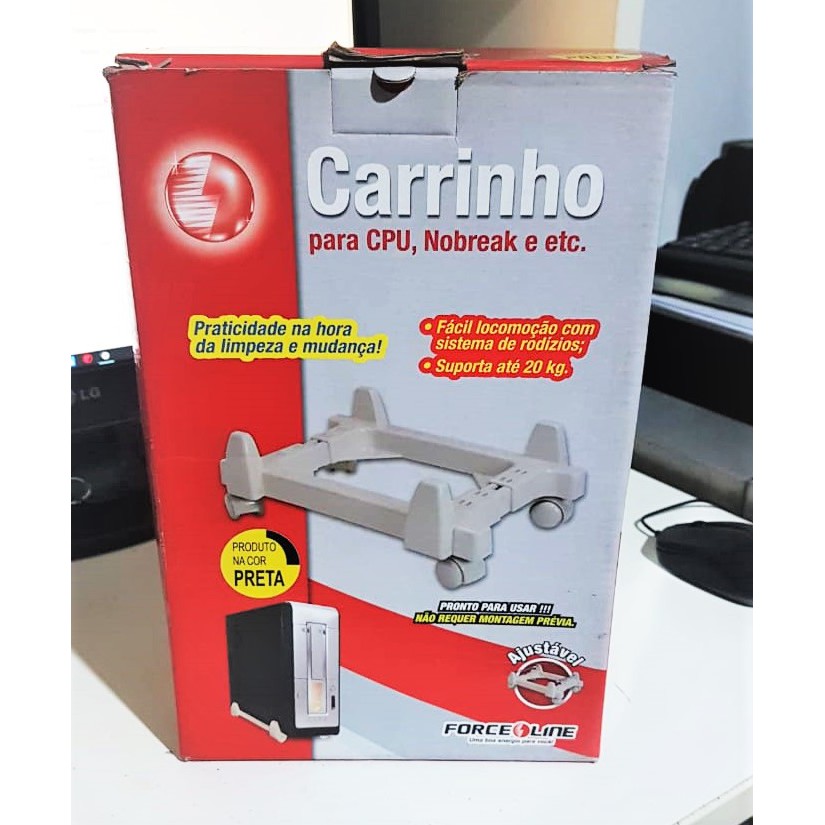 Carrinho Com Rodinhas Para Cpu E Nobreak Preto Shopee Brasil