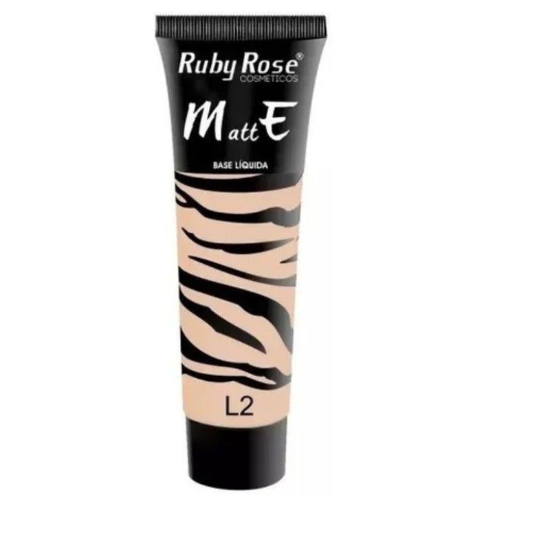 RUBY ROSE BASE MATTE LÍQUIDA L2 29ML | Shopee Brasil