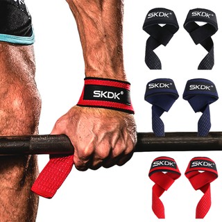 2pcs/Pair Gym Fitness Alças Para Levantamento De Peso Treinamento De Punhos De Mão Dumbbell Faixas De Apoio De Pulso Barbell Pull Up