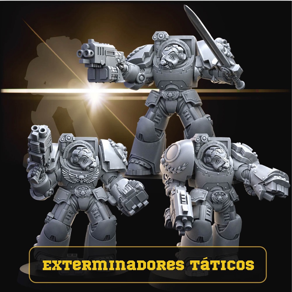 Terminator Veteran Space Marines proxy para Warhammer 40k modulares  exterminador space hulk wargames Tabletop Games skirmish em resina -  Escorrega o Preço