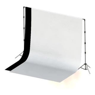 2 Tecidos 2x3 Preto / Branco + Suporte Fundo Infinito Foto C + em Oferta na Shopee