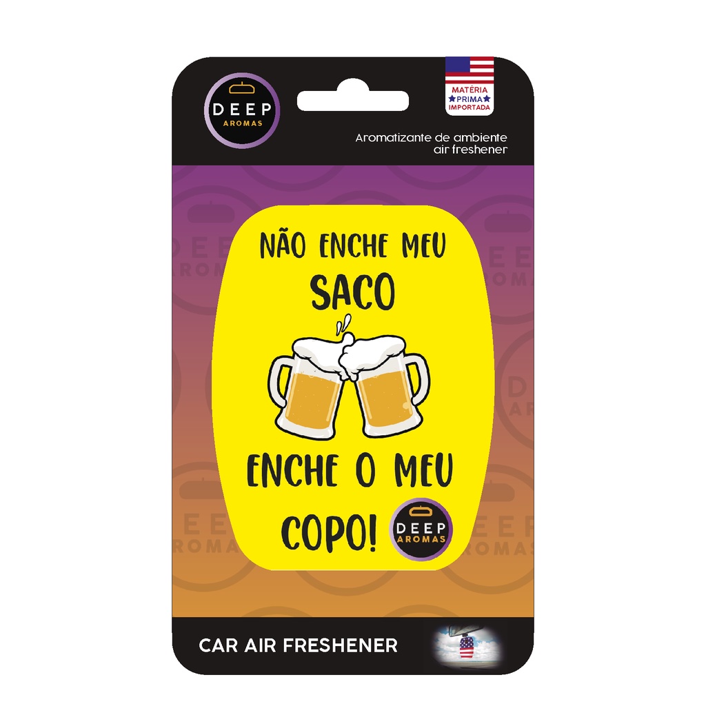 Aromatizante / Cheirinho de Carro e Casa Encha meu Copo