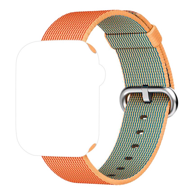 Pulseira Nylon Fecho Gold Red Compatível com Apple Watch