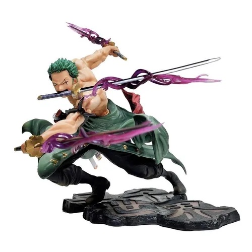 Roronoa Zoro PVC Action Figure Toy, O Novo Anime, Street Fashion