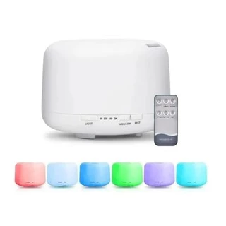 Difusor De Aromas Eletrico Aromatizador Air 300ml Essencial Oleo 7 Cores LED Com Controle em Oferta na Shopee