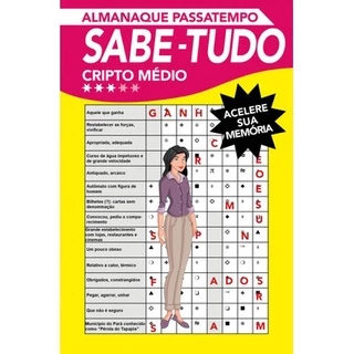 Almanaque Passatempo - Cripto Nível Difícil