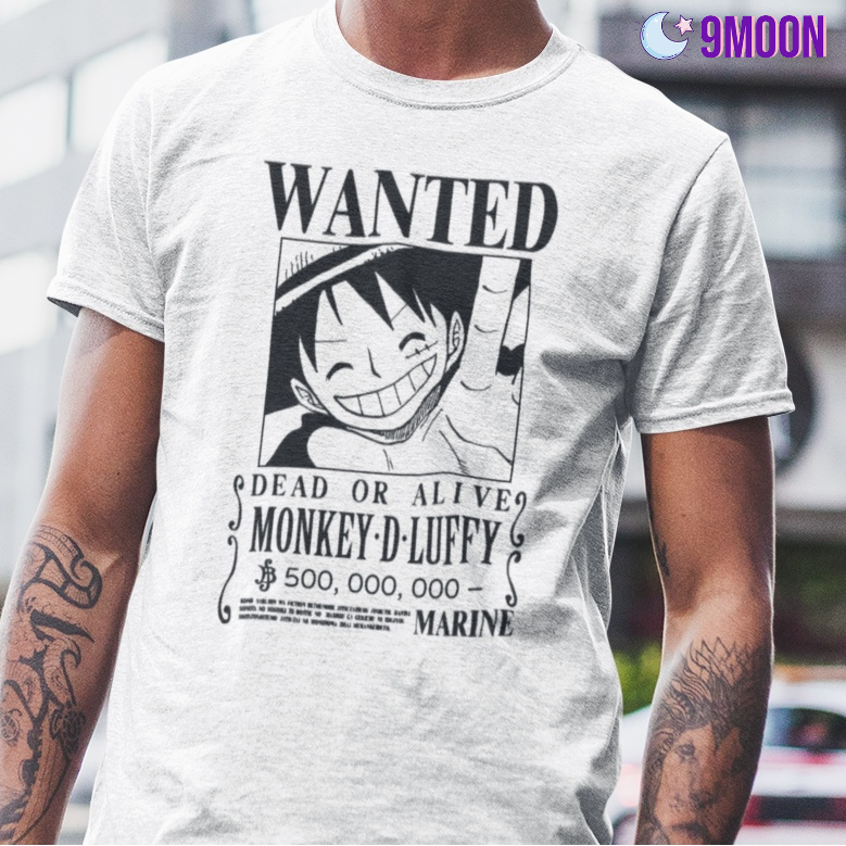 Camiseta infantil com touca Monkey D. Luffy branca, One Piece
