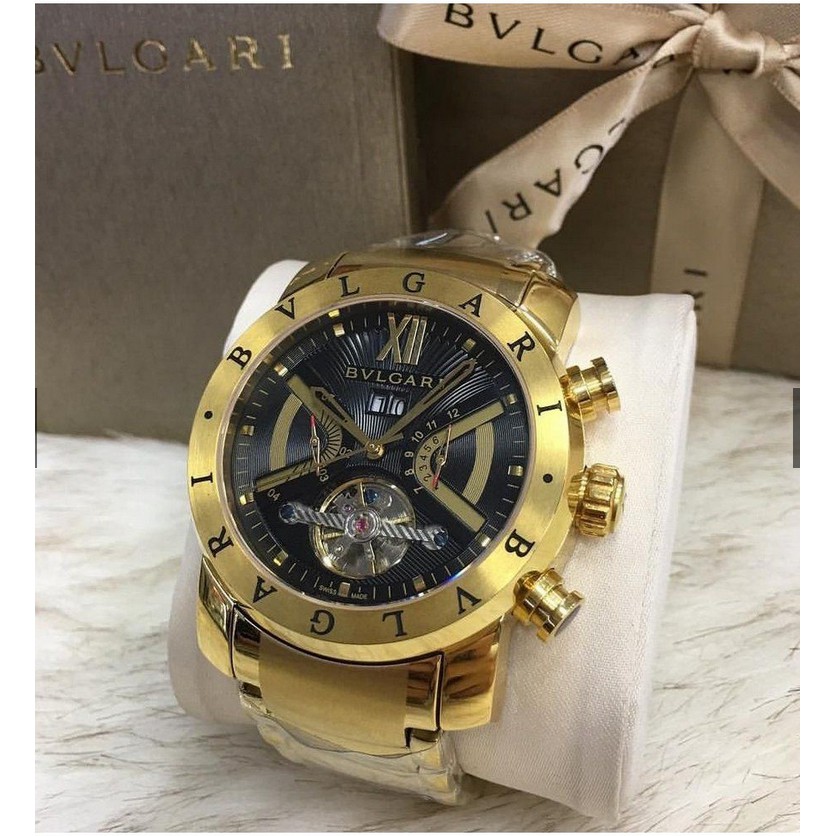 Relógio Masculino Magnum Automático Luxo Dourado Original Cor Do Bisel  Igual As Imagens Cor Do Fundo