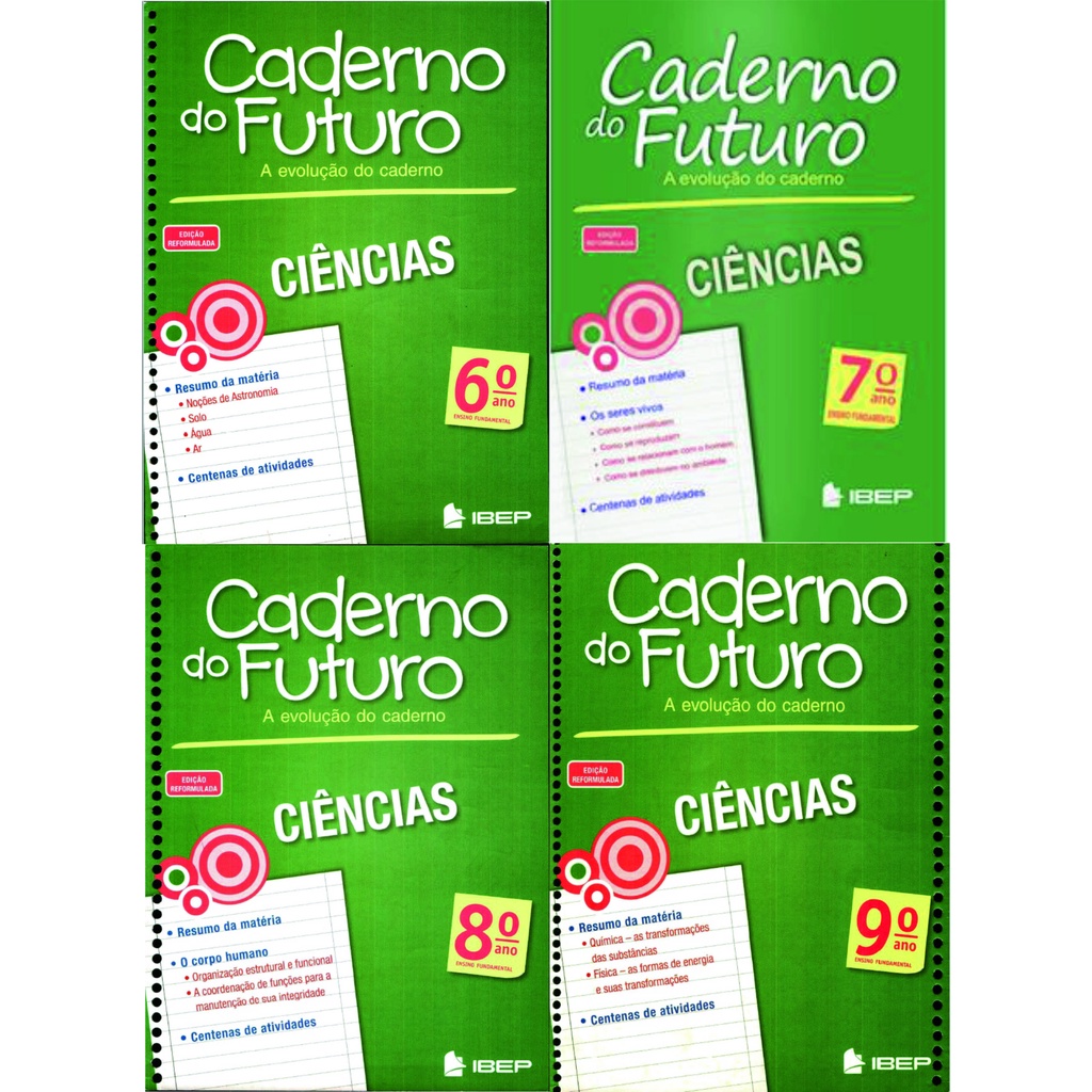 Kit Caderno Do Futuro De Ciências 6° ao 9° Ano do - Professor - IBEP ...