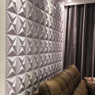 Placa 3D Auto-Adesiva 3d À Prova D 'Água Decoração De Quarto Sala Cozinha 50x50 Geométrica Sirius kit 20 peças