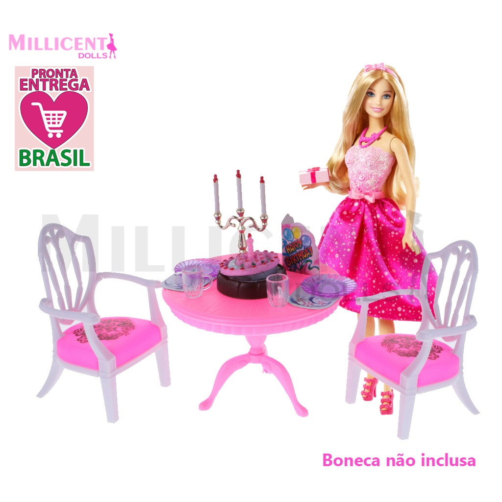 Barbie Escola de Princesas - Mesa de Jantar 