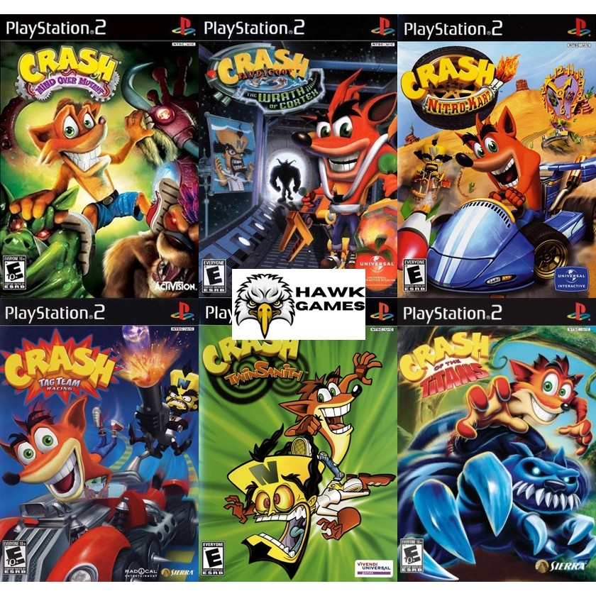 Todos os Crash de Playstation 2 