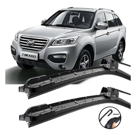 Palhetas Silicone Limpador Parabrisa Lifan X60