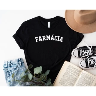 Blusa T-shirt Feminina Farmácia Preta
