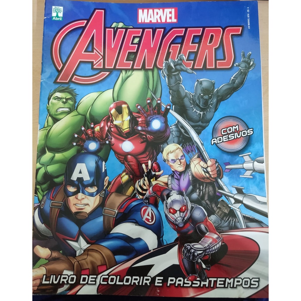 Livro de Atividades Marvel | Shopee Brasil