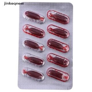 JNBR 10Pcs Cápsulas De Brinquedo De Vampiro De Pílula De Sangue Falsas Horror Halloween JIN
