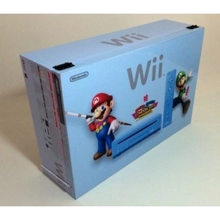 Caixa Vazia Nintendo Wii Azul London De Madeira Mdf