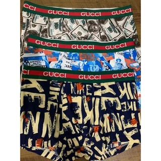 Kit 3 Cuecas Boxer Gucci Estampada