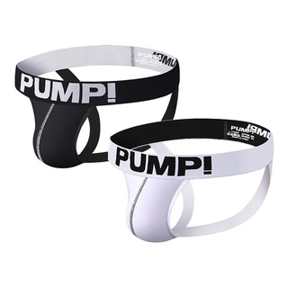 Kit 2 PUMP Roupa Íntima Masculina De Algodão Flexível Respirável De Secagem Rápida Para Esportes Jockstrap Gay H600