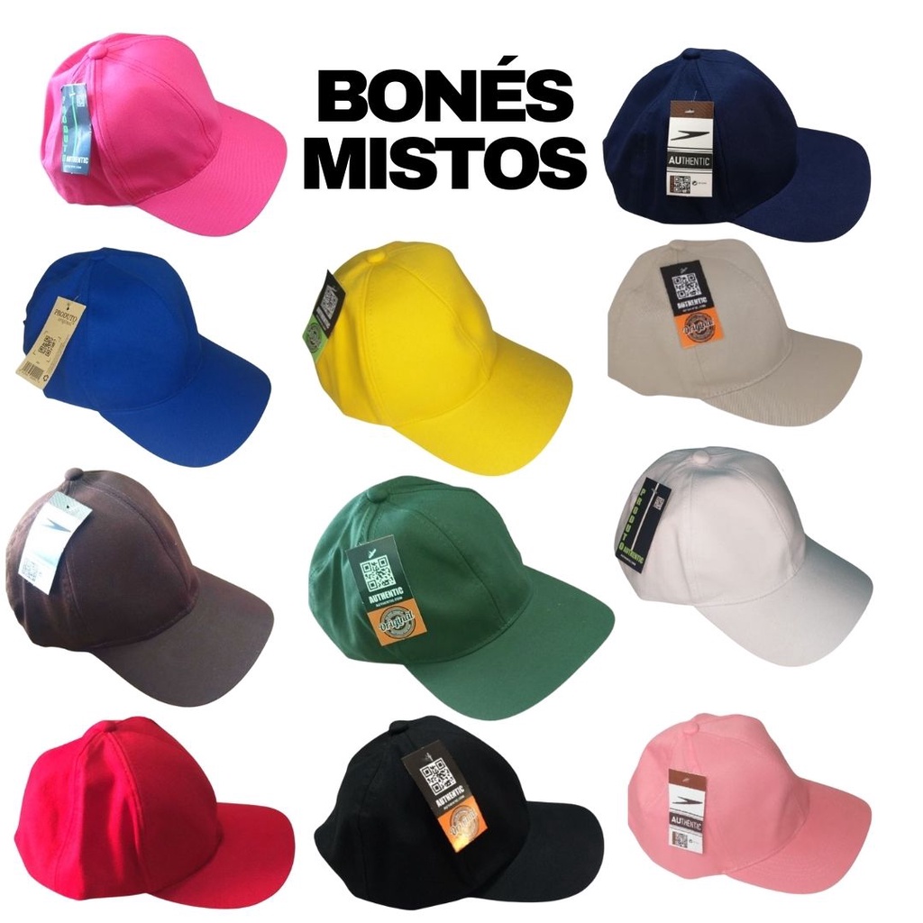Kit 5 Bonés Cores Mistas - Imperdível - Melhor QUALIDADE - EXCELENTE ...