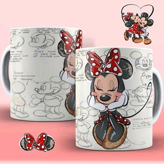 Caneca Minnie e Mickey Personalizada - Promoção