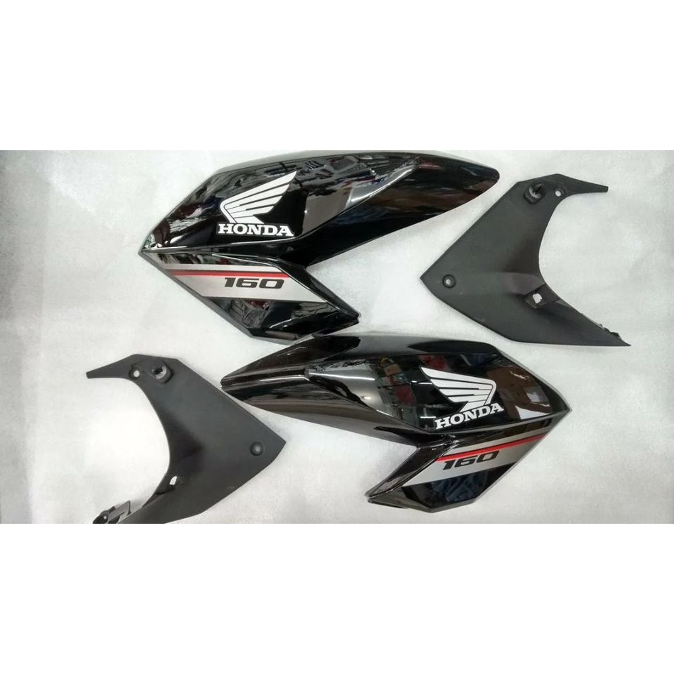 ABAS TANQUE CG FAN 160 2016 PRETA C/ COMPLEMENTOS INTERNOS E ADESIVOS